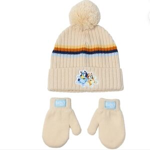 B2G1F- Bluey Toddler Beanie and Mittens, 2-Piece Set